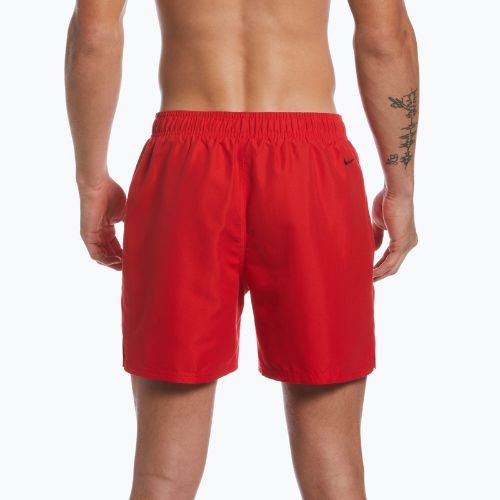 Pantaloni scurți de baie Nike Swoosh Break 5" Volley pentru bărbați, roșu NESSC601-614