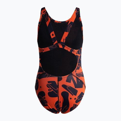 Costum de baie o piesă pentru copii Nike Multiple Print Fastback Orange NESSC760-631