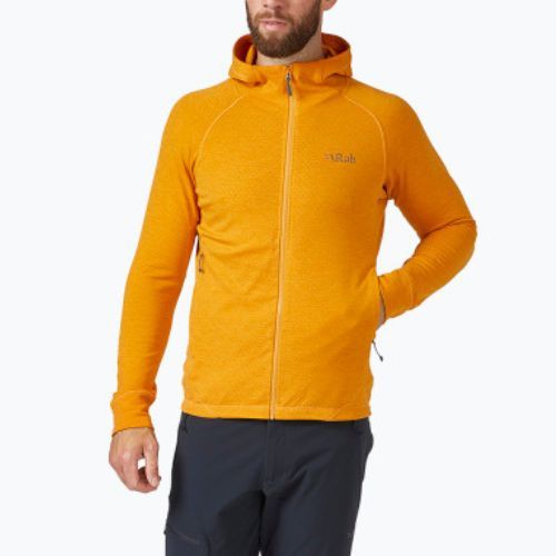 Bluză de trekking pentru bărbați Rab Nexus Hoody portocalie QFF-70