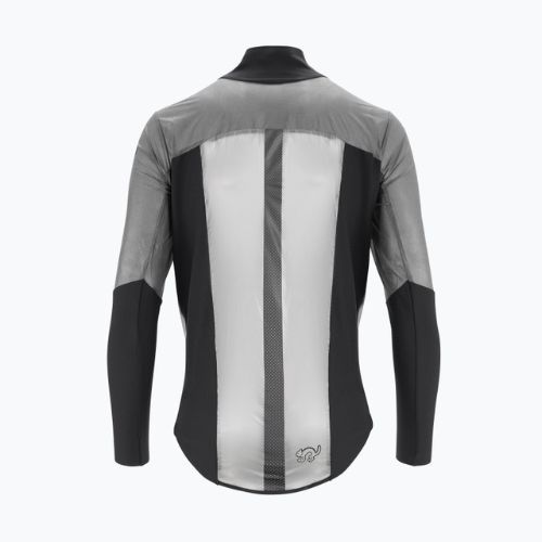 Jachetă de ciclism pentru bărbați ASSOS Equipe RS Alleycat Clima Capsule Targa negru/gri 11.32.386.10.M