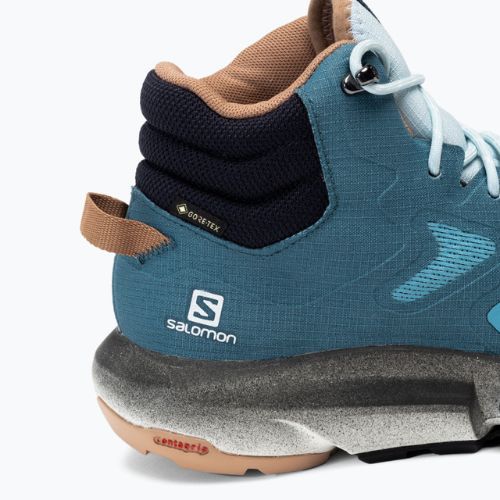 Încălțăminte de trekking pentru femei Salomon Predict Hike Mid GTX albastră L41460700