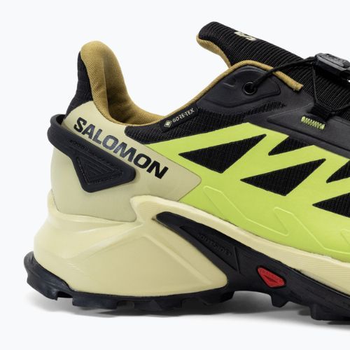 Încălțăminte de alergat pentru bărbați Salomon Supercross 4 GTX negru-verde L41731700