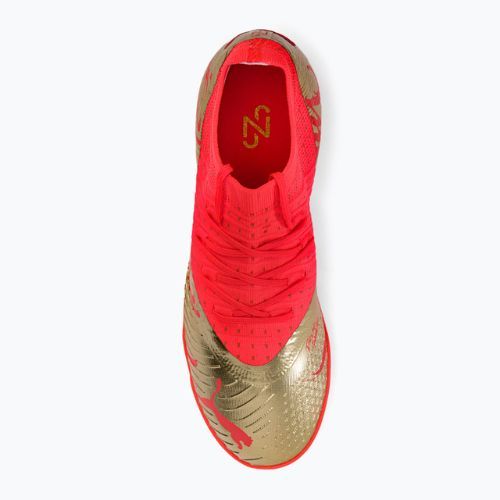 Ghete de fotbal pentru copii PUMA Future Z 3.4 Neymar Jr. TT portocaliu și auriu 107108 01