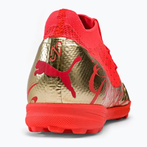 Ghete de fotbal pentru copii PUMA Future Z 3.4 Neymar Jr. TT portocaliu și auriu 107108 01