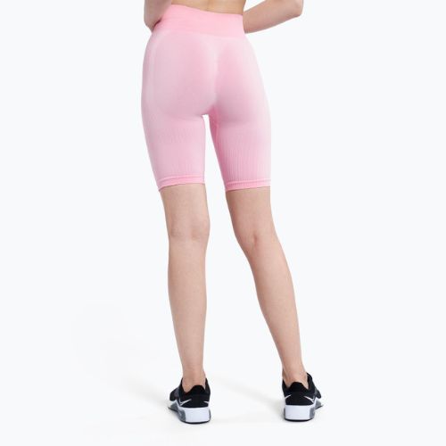 Colanți scurți de antrenament pentru femei Gym Glamour Push Up Candy Pink 410