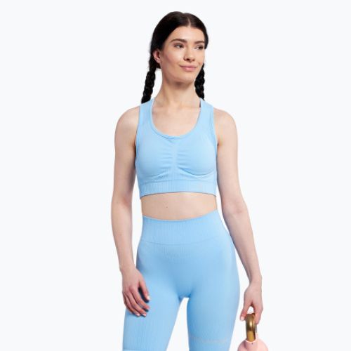 Sutien de fitness Gym Glamour Push Up Baby Blue 406 406