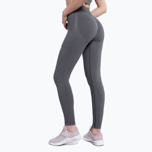 Colanți de antrenament pentru femei Gym Glamour Push Up Grey 400