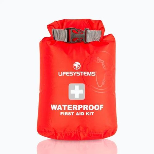 Sac impermeabil pentru trusa de prim ajutor Lifesystems Mountain First Aid Kit Dry Bag roșu LM27120