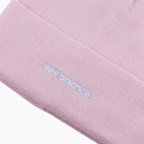 Căciulă de iarnă pentru femei New Balance Knit Cuffed Beanie Embroider roză NBLAH13032PIE