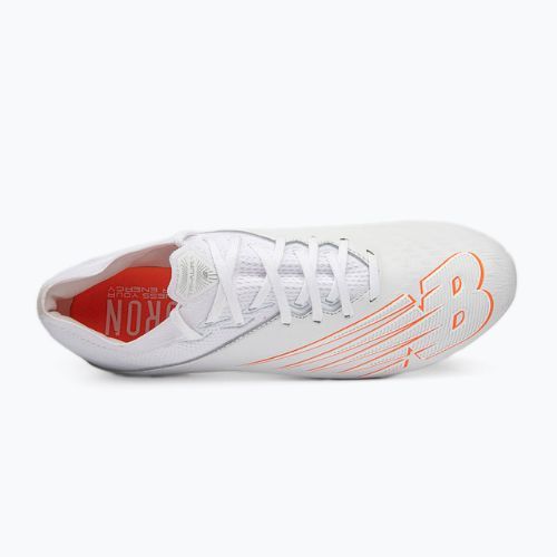 New Balance ghete de fotbal pentru bărbați Furon V6+ Pro Leather FG alb MSFKFW65.D.080