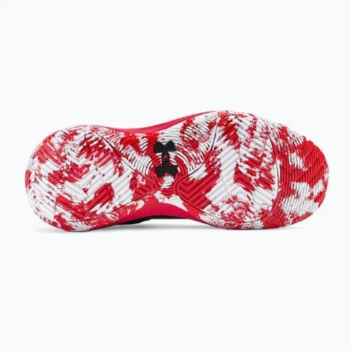 Încălțăminte de baschet pentru bărbați Under Armour Jet '21 002 negru-roșie 3024260-002