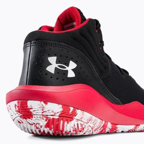 Încălțăminte de baschet pentru bărbați Under Armour Jet '21 002 negru-roșie 3024260-002
