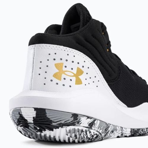 Încălțăminte de baschet pentru bărbați Under Armour negru-albă Jet '21 3024260-006