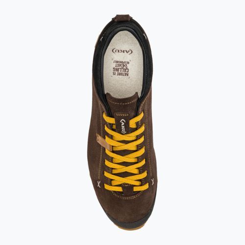 Încălțăminte de trekking pentru bărbați AKU Bellamont III Suede GTX maro-galbenă 504.3-222-7