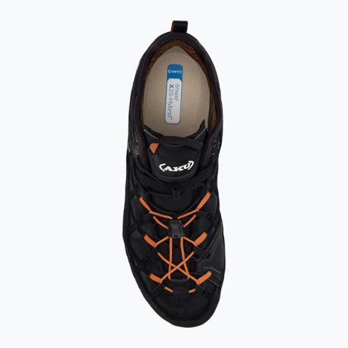 Încălțăminte de abordare pentru bărbați AKU Rock Dfs GTX negru-portocalie 722-108-7