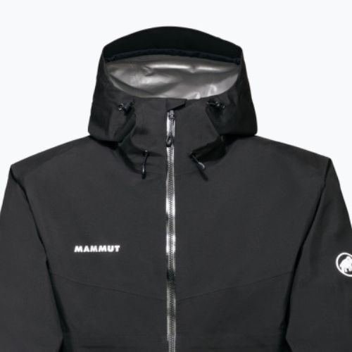 Geacă de ploaie pentru bărbați Mammut Convey Tour HS Hooded neagră 1010-27841