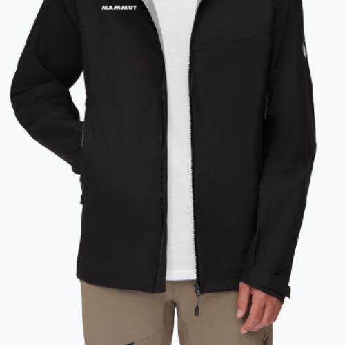Geacă de ploaie pentru bărbați Mammut Convey Tour HS Hooded neagră 1010-27841