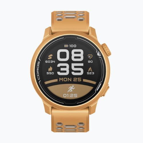 Ceas COROS PACE 2 Premium GPS Silicone Band galben WPACE2