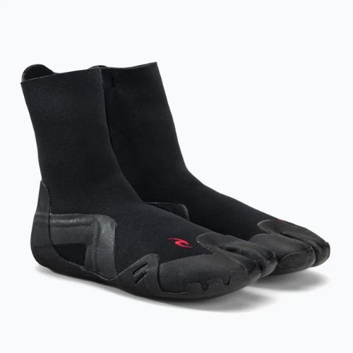 Încălțăminte de neopren Rip Curl Omega 3 mm S/Toe Zip 90 neagră WBOYAM