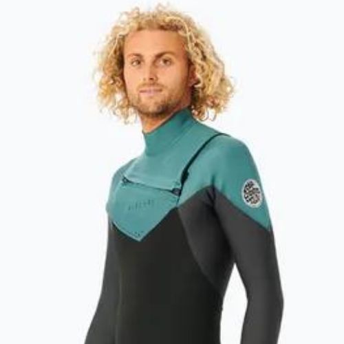 Costum de înot pentru bărbați Rip Curl D/Patrol Perf C/Zip 4/3 mm GB M 8088 negru-verde 15NMFS