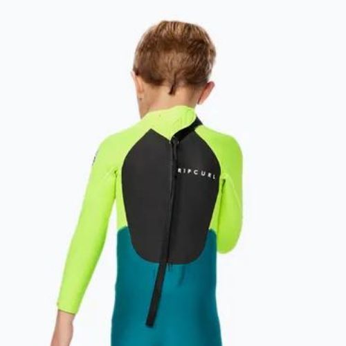 Costum de înot pentru copii Rip Curl Groms Omega 3/2GB B/Zip 1599 verde-albastru 118BFS