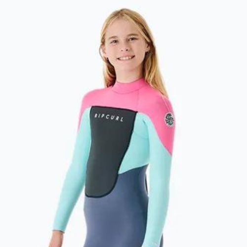 Costum de înot pentru copii Rip Curl Groms Omega 3/2GB B/Zip 20 roz-albastru 118BFS