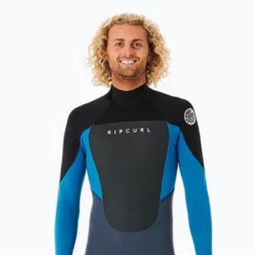 Costum de înot pentru bărbați Rip Curl Omega 5/3 mm GB B/Zip 70 gri-albastru 113MFS