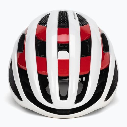Cască de bicicletă ABUS AirBreaker alb-roșie 86836