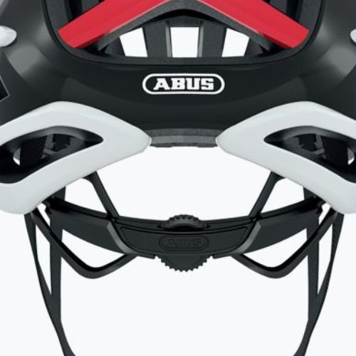 Cască de bicicletă ABUS AirBreaker alb-roșie 86836