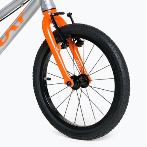 Bicicletă PUKY LS Pro 16 argintiu-portocalie 4420