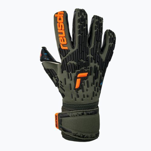 Mănuși de portar Reusch Attrakt Freegel Fusion Goaliator verzi 5370095-5555