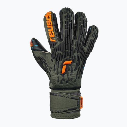 Mănuși de portar Reusch Attrakt Freegel Fusion Ortho-Tec Goaliator verzi 5370090-5555