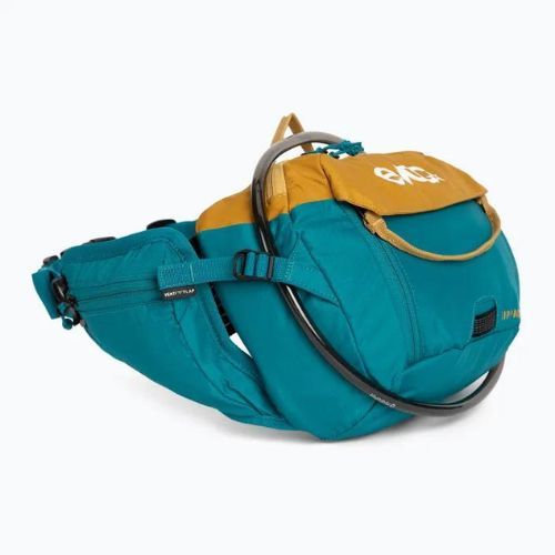 Borsetă de ciclism cu rezervor EVOC Hip Pack 3 l albastru-galbenă 102506616