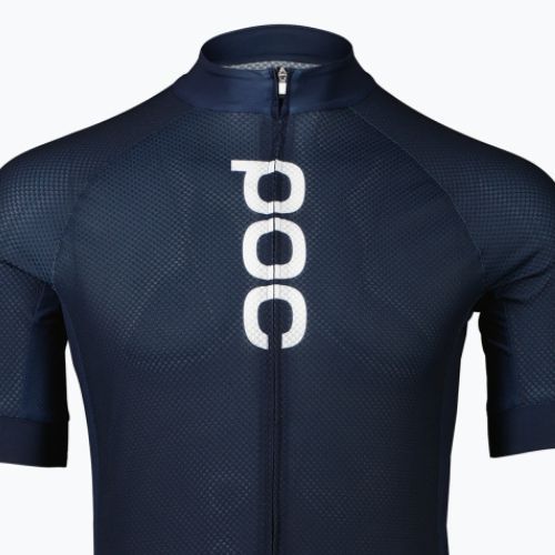 Tricoul de ciclism pentru bărbați POC Essential Road Logo turmaline navy