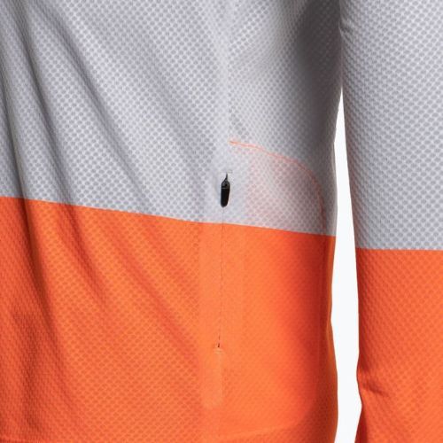 Bărbați de ciclism cu mânecă lungă POC MTB Pure granite grey/zink orange