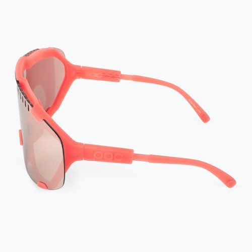 Ochelari de protecție pentru bicicletă POC Devour ammolite coral translucent/clarity trail silver