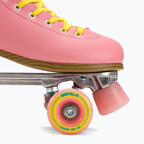 Patine cu rotile pentru femei IMPALA Quad Skate roz-galbene