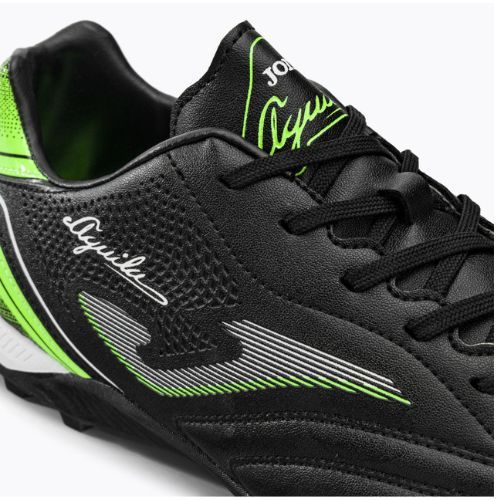Ghete de fotbal Joma Aguila TF pentru bărbați, negru/verde fluor