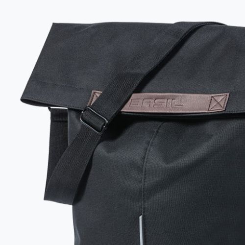 Geantă de bicicletă pentru portbagaj Basil Bloom City Shopper neagră B-17779