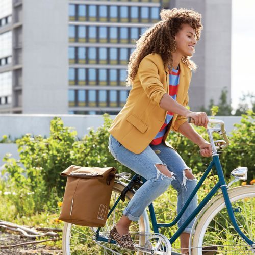 Geantă de bicicletă pentru portbagaj Basil Bloom City Shopper maro B-18070