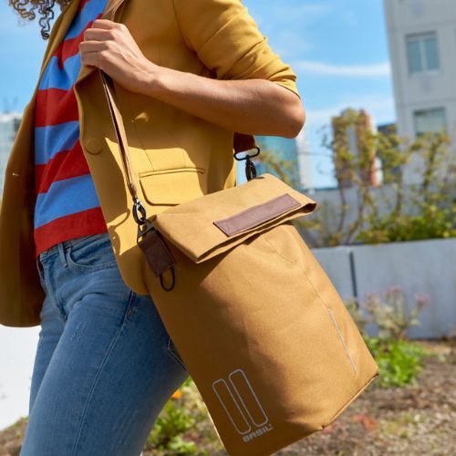 Geantă de bicicletă pentru portbagaj Basil Bloom City Shopper maro B-18070