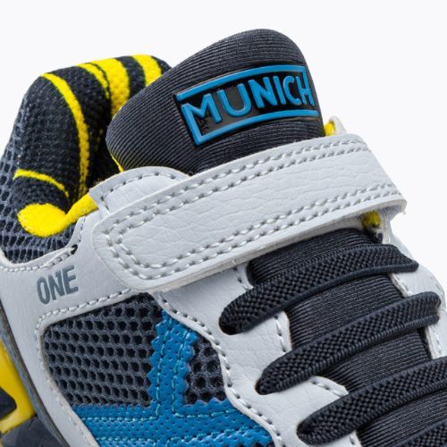 Ghete de fotbal pentru copii MUNICH One Kid Vco gri