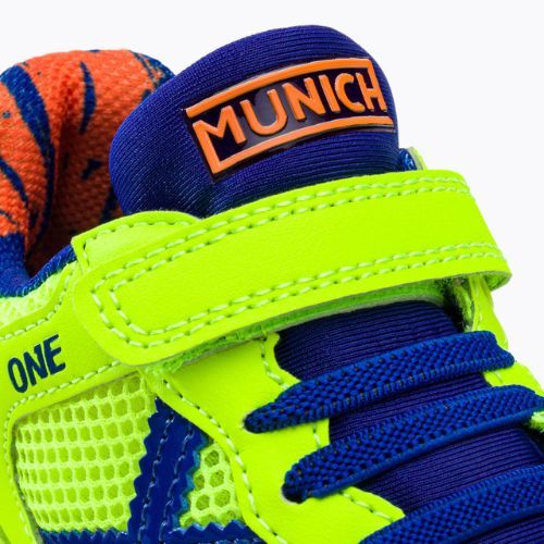 Cizme de fotbal pentru copii MUNICH One Kid Vco verde deschis
