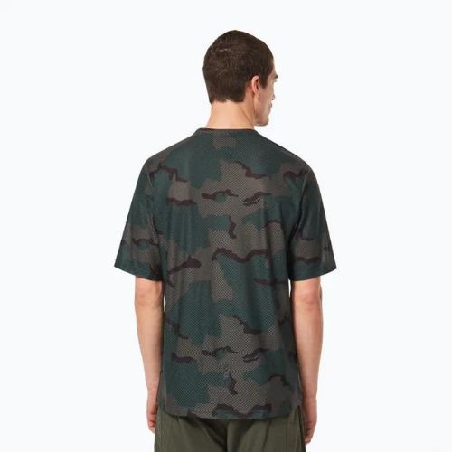 Tricou de ciclism pentru bărbați Oakley Ride Free SS verde FOA403780