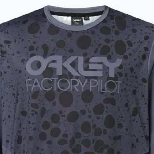 Tricou de ciclism pentru bărbați Oakley Maven Rc LS gri-negru FOA404403