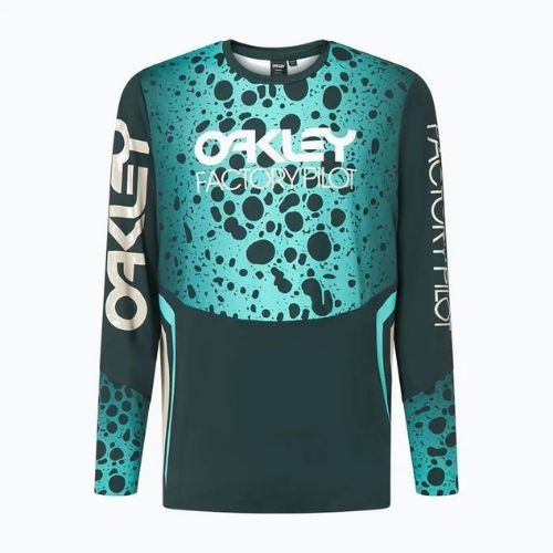 Tricou de ciclism pentru bărbați Oakley Maven Rc LS verde FOA404403