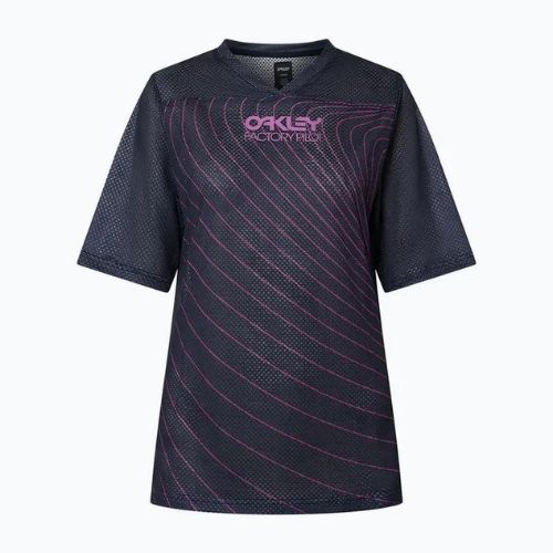 Tricou de ciclism pentru femei Oakley Wmns Factory Pilot Rc SS negru-mov FOA500384