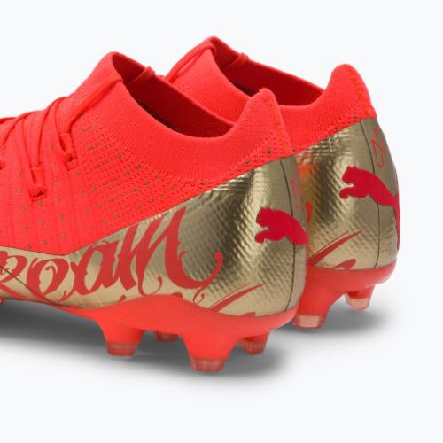 Ghete de fotbal pentru bărbați PUMA Future Z 3.4 Neymar Jr. FG/AG Orange/Gold 107106 01