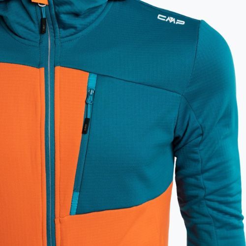Tricou de trekking pentru bărbați CMP portocaliu și albastru 33G6597/C550