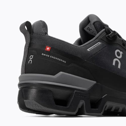 Cizme de trekking pentru bărbați On Cloudwander Waterproof negru/eclipsă 7398606